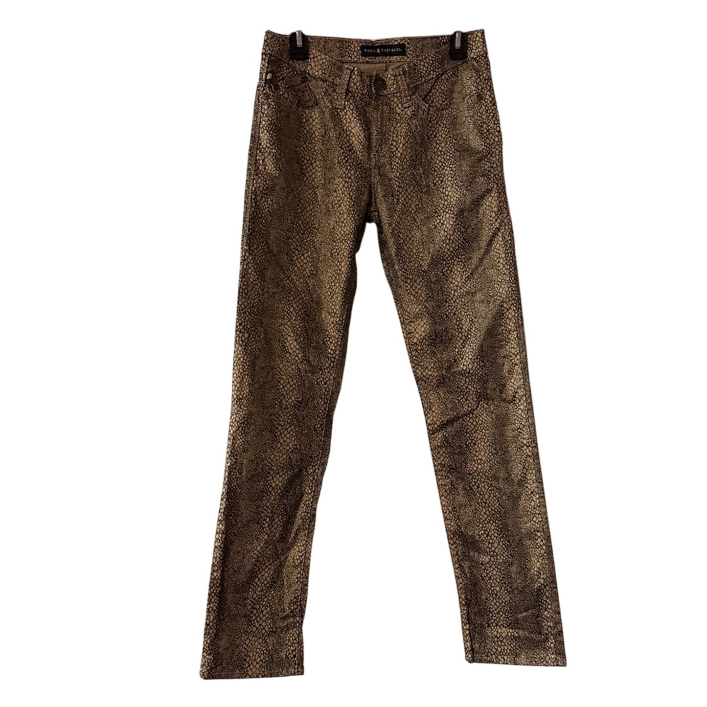 Rock & Republic snake print skinny jeans size 8