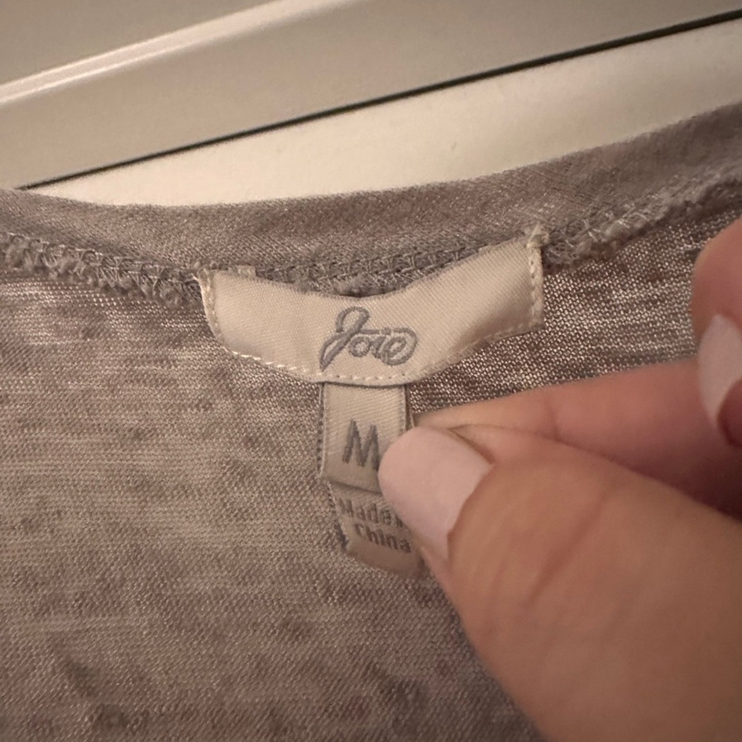🍷Joie Grey 100% linen embellished tank size medium