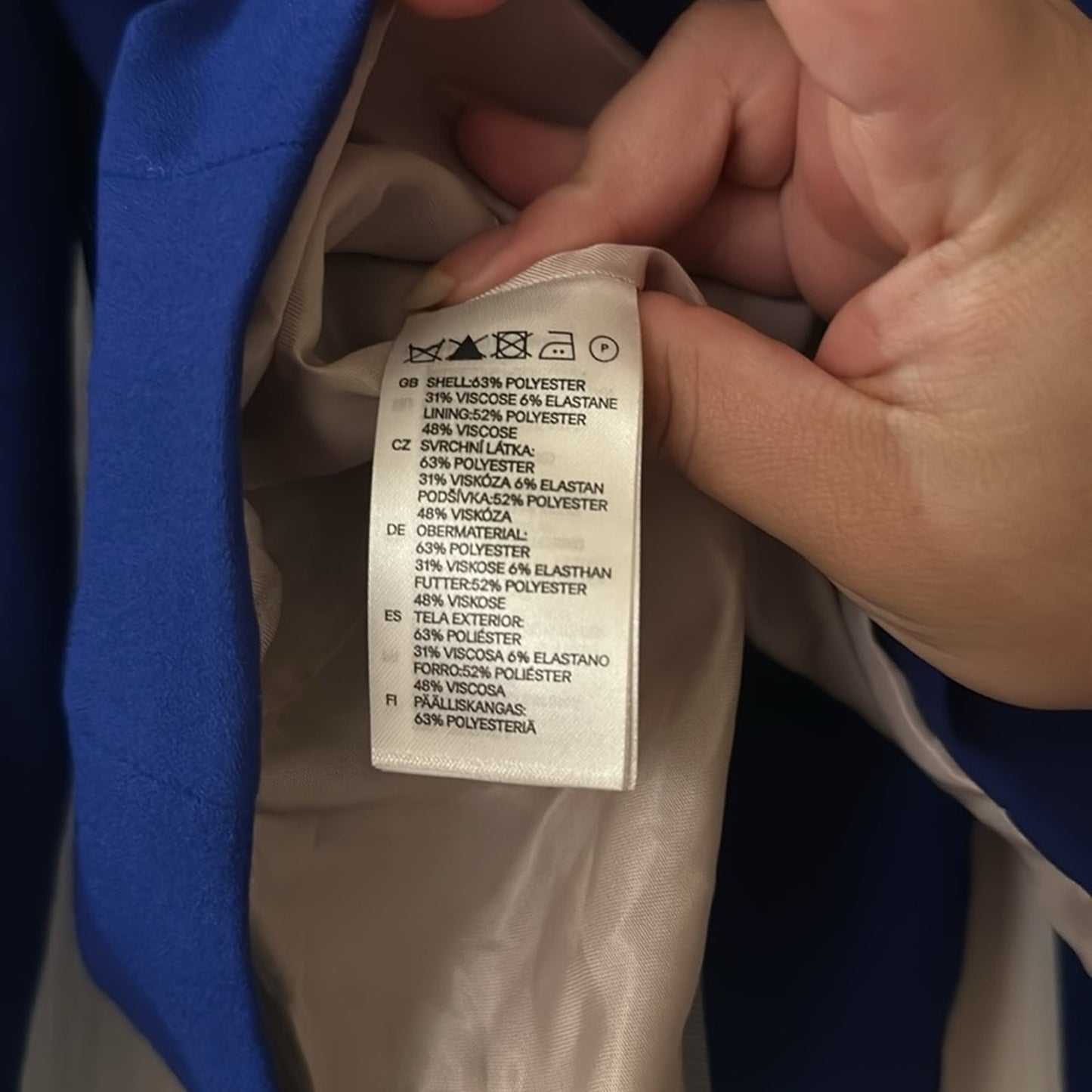 NWT H&M blue blazer size 6