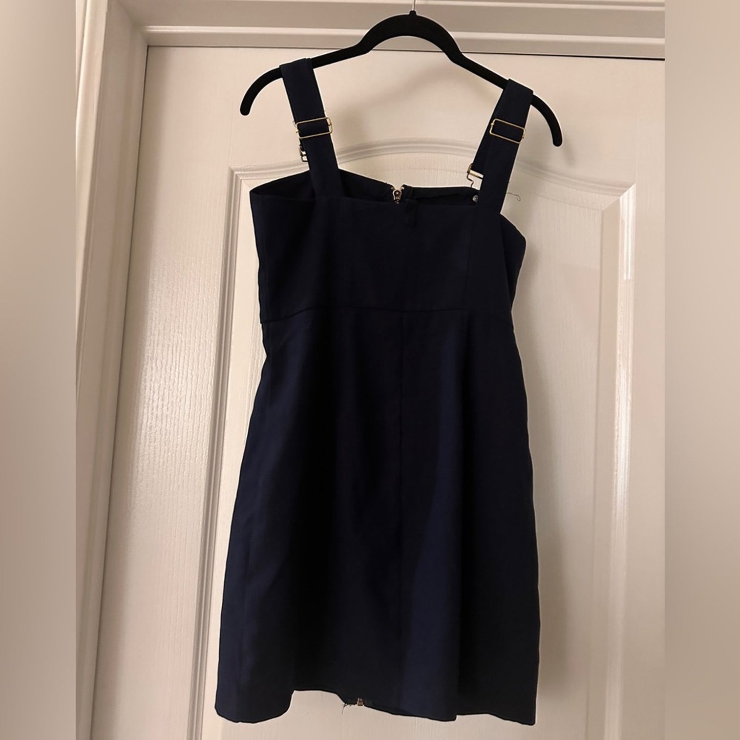 Navy blue overall dress size medium