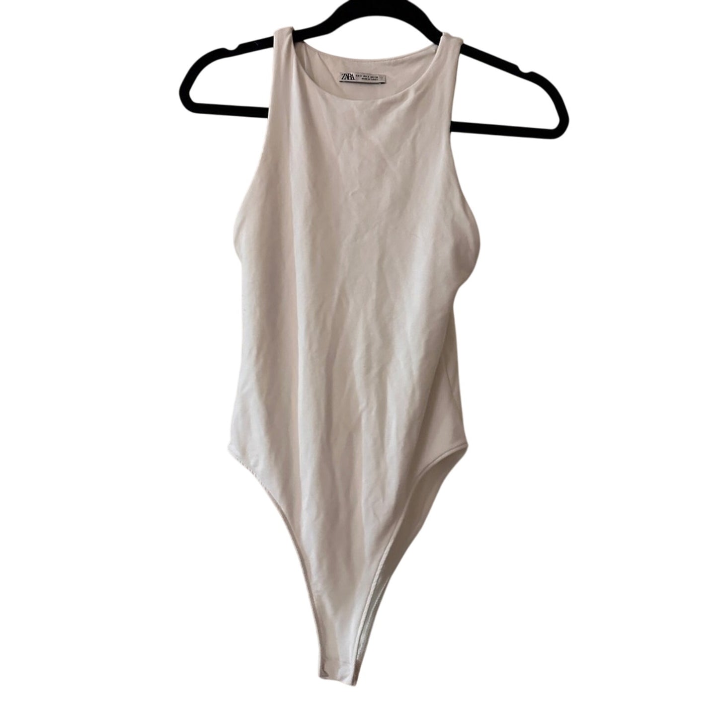 🍷Zara white tank bodysuit size small