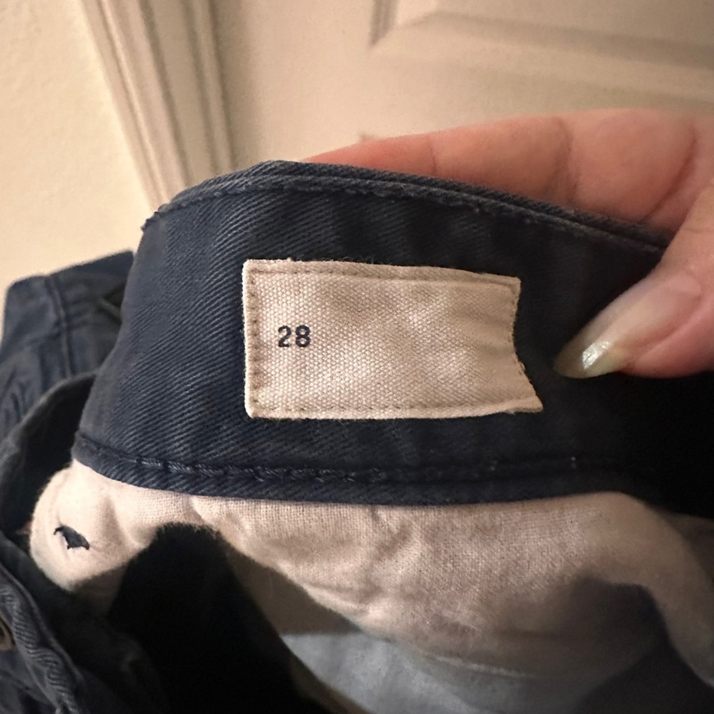 Gap for good flaming embroidered navy shorts size 28