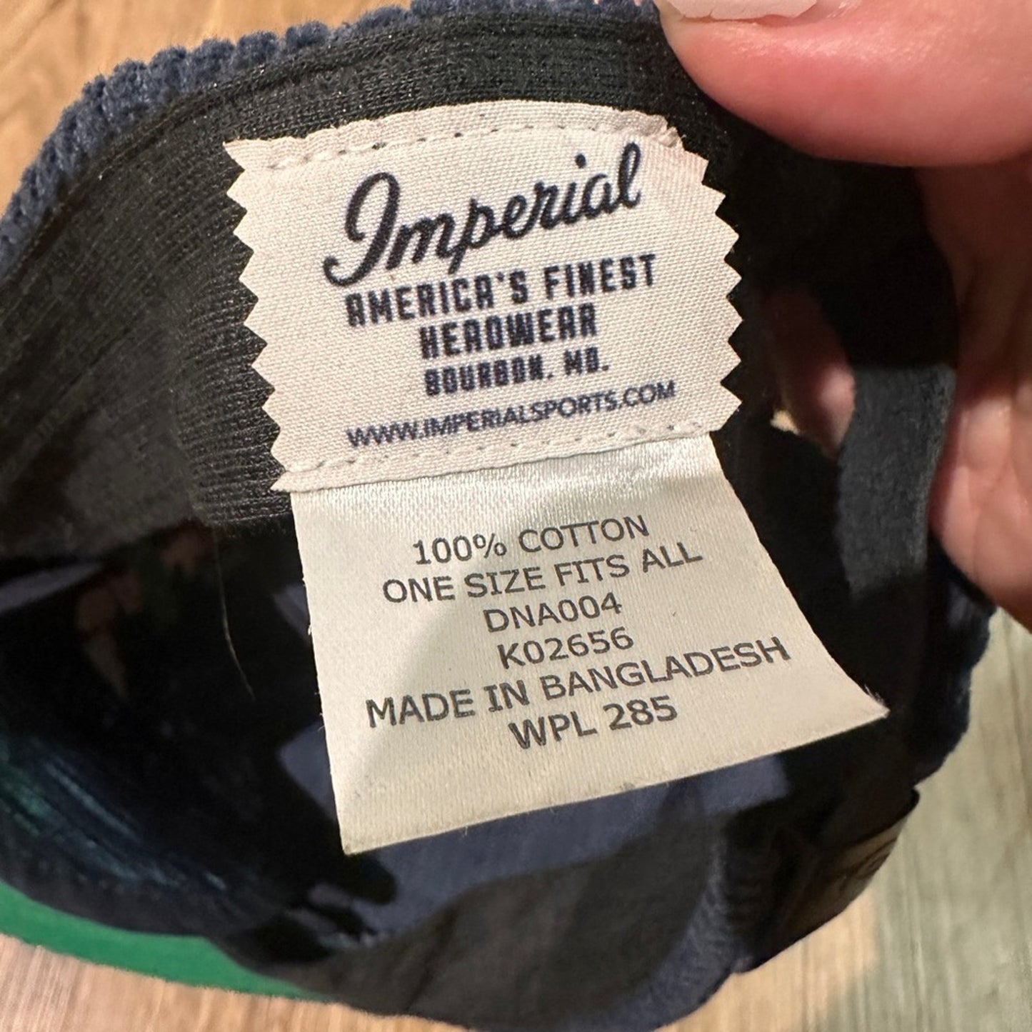 Lake Tahoe suckem up blue corduroy cap