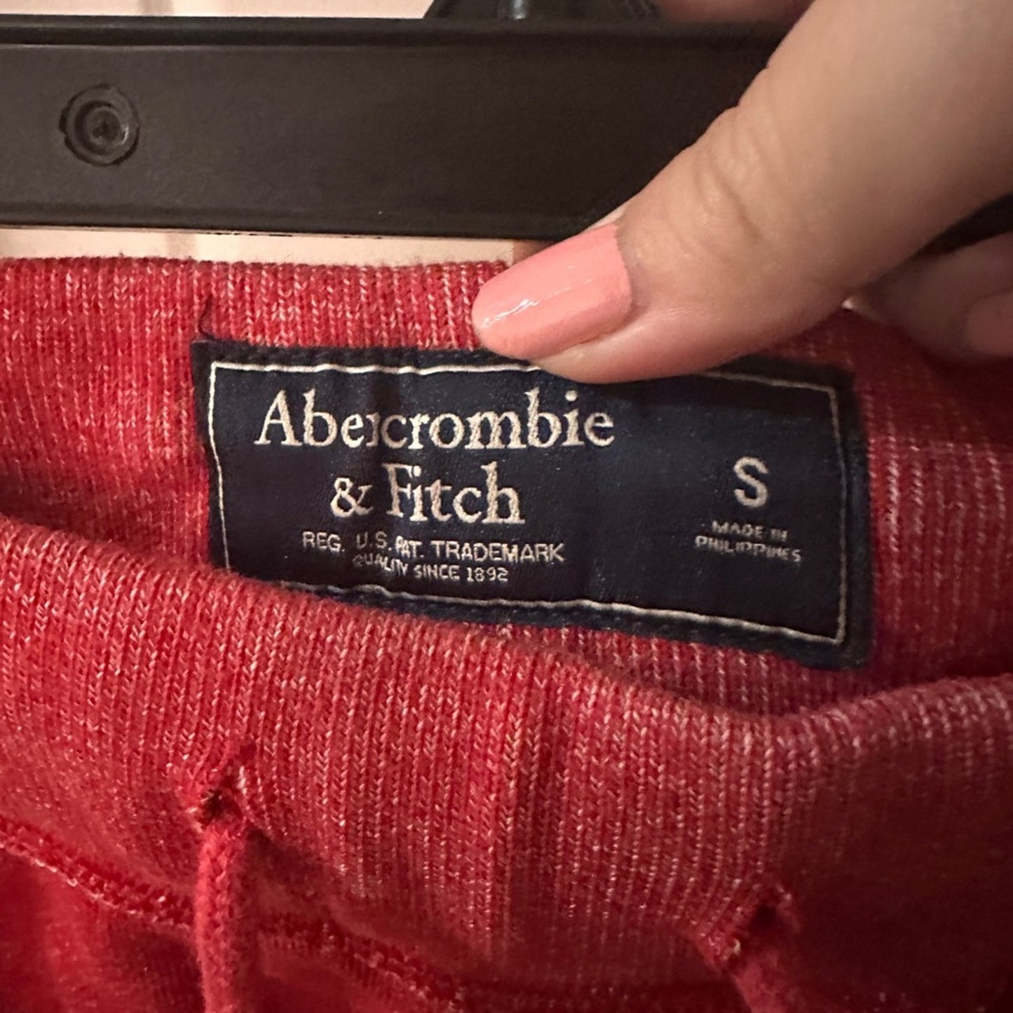 Abercrombie and Fitch red sweatshorts size small