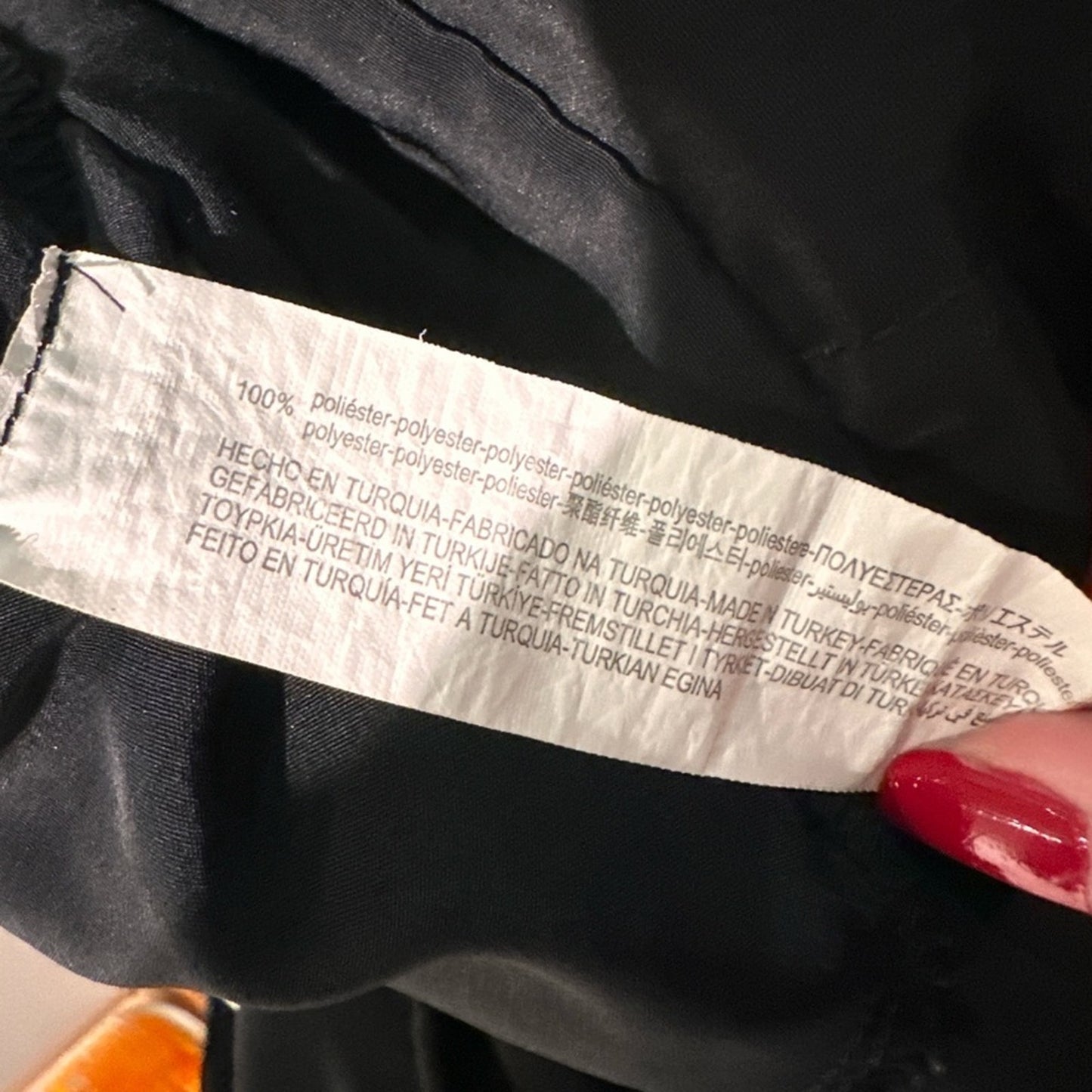 Zara black satin jogger cargo style pants size xs