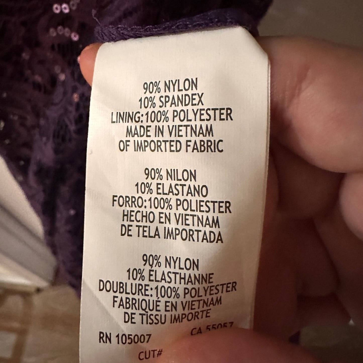Marina purple lace and sequin size 10