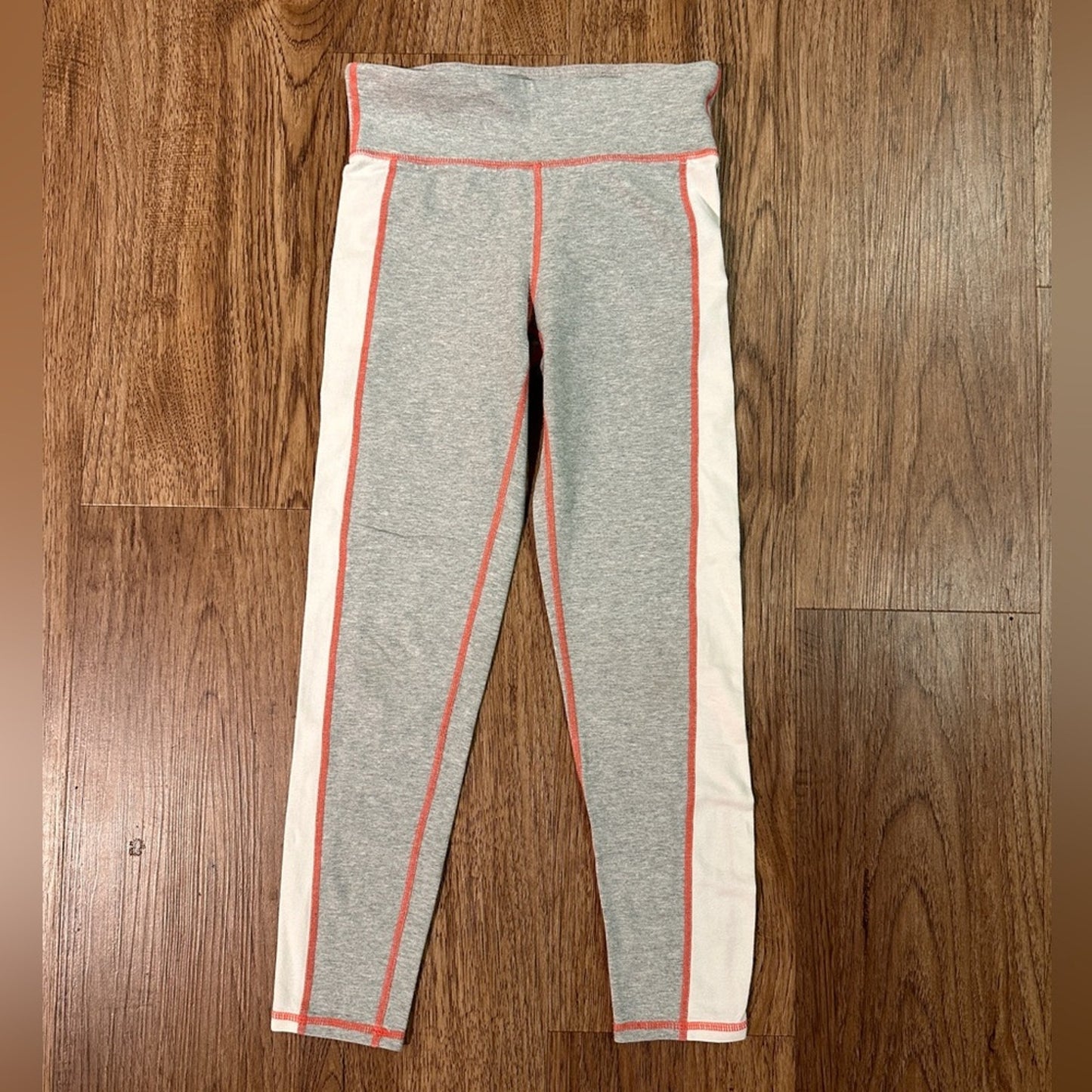 Gap fit grey and white girls leggings size large