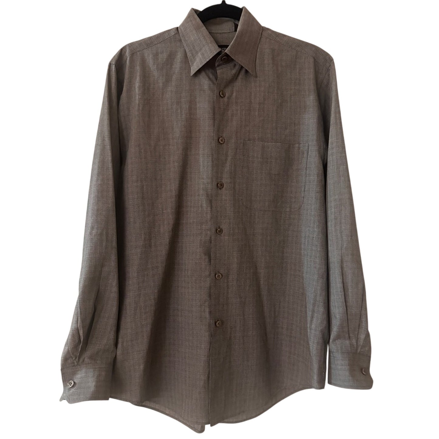Van Heusen wrinkle free grey button up shirt size small