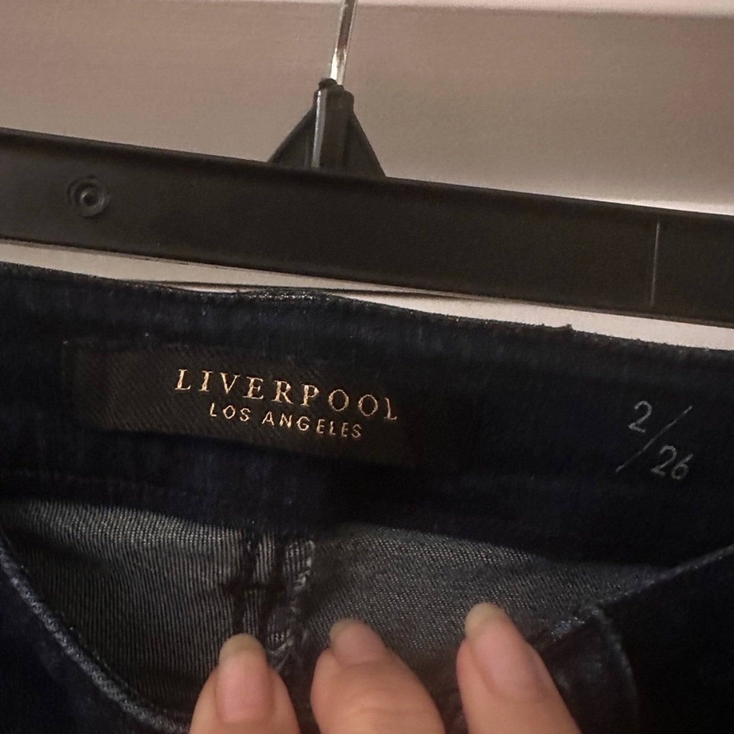 Liverpool Los Angeles the ankle skinny dark wash jeans size 2/26