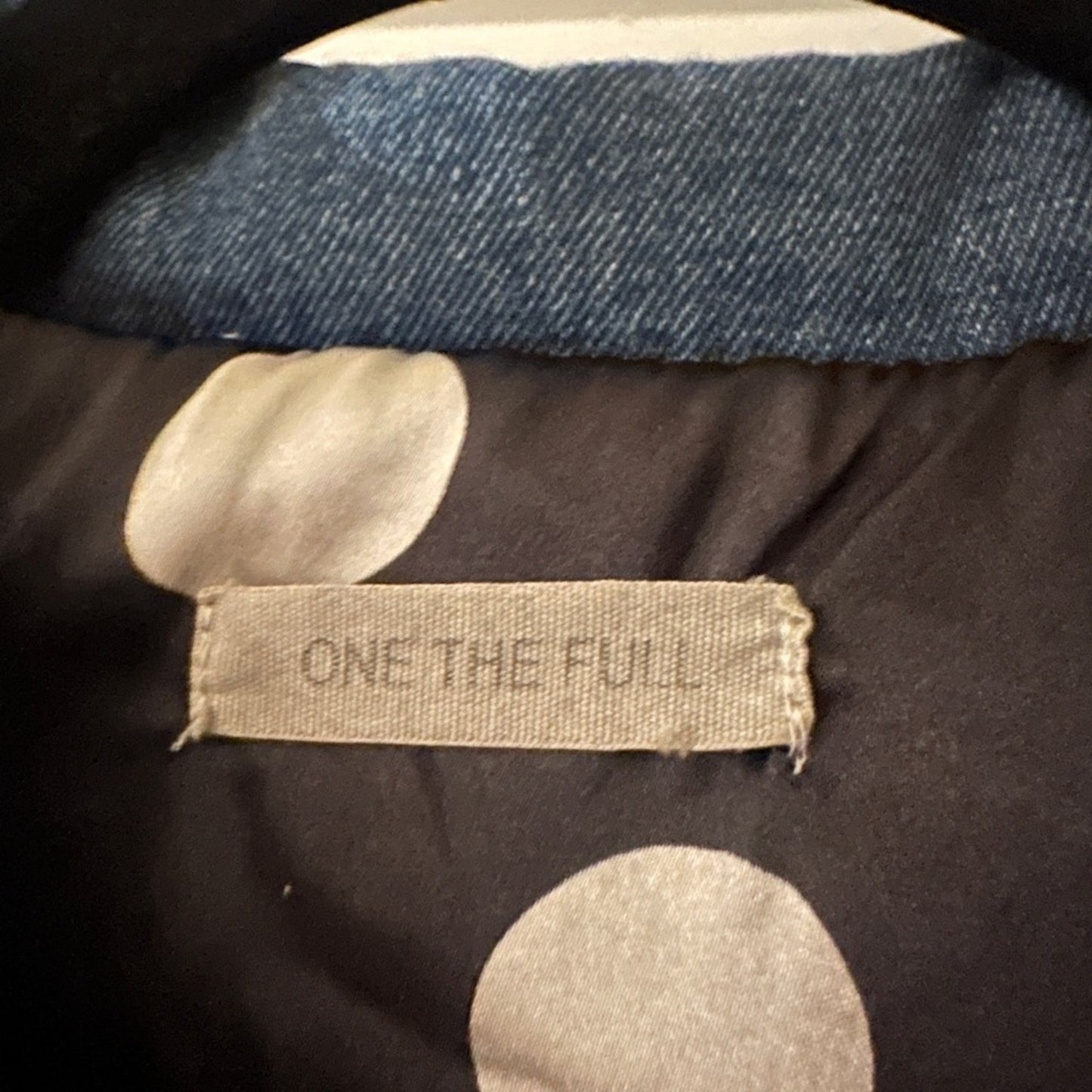 On the full denim jacket size medium