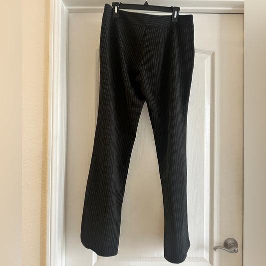 🍷Vintage y2k modern essentials black pinstripe trousers size 13