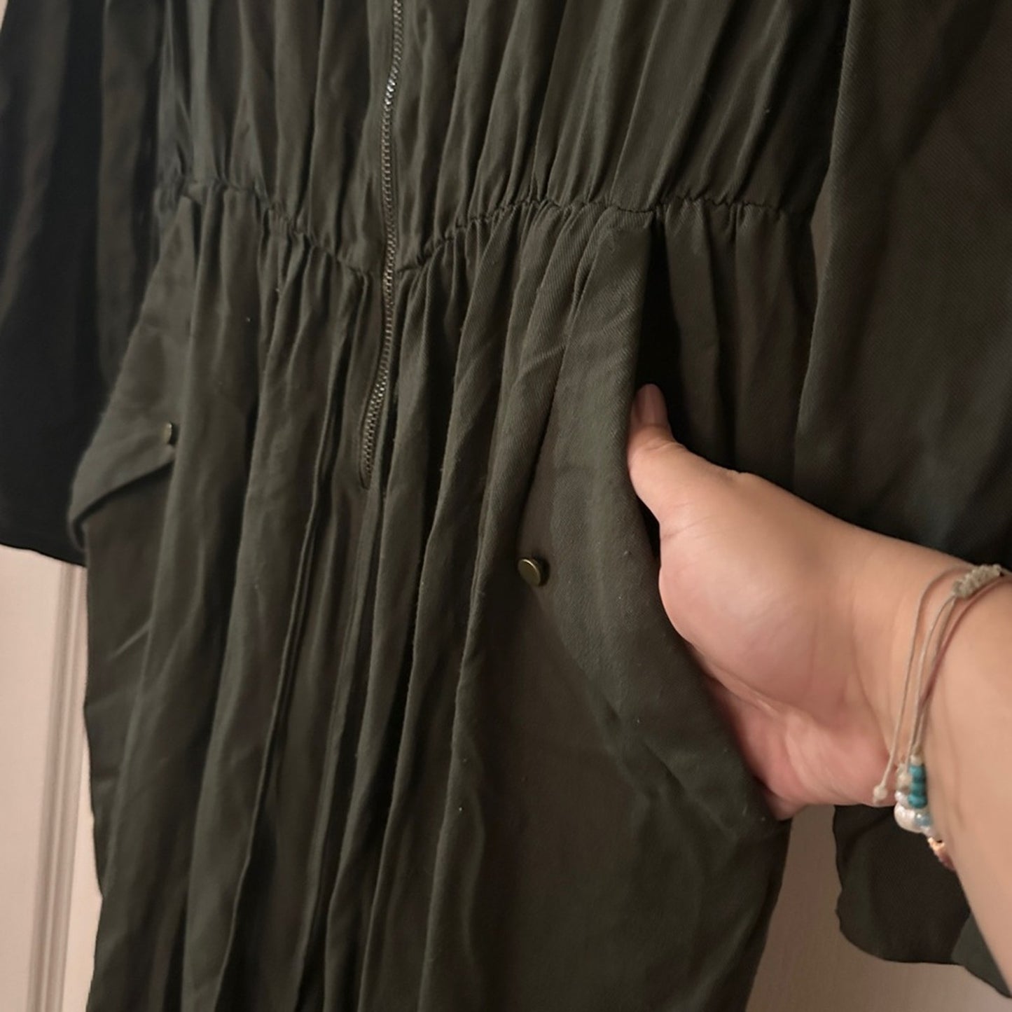 ASOS dark green jumpsuit size 2