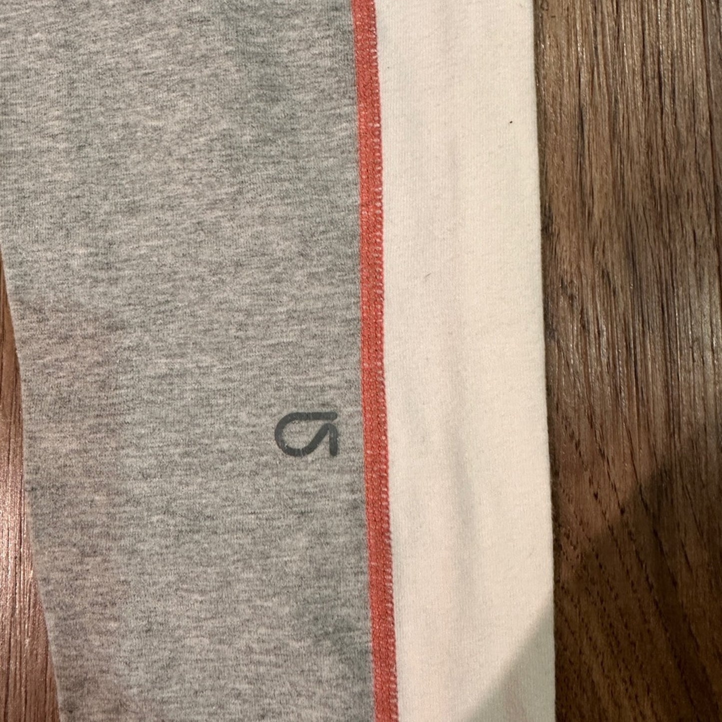 Gap fit grey and white girls leggings size large