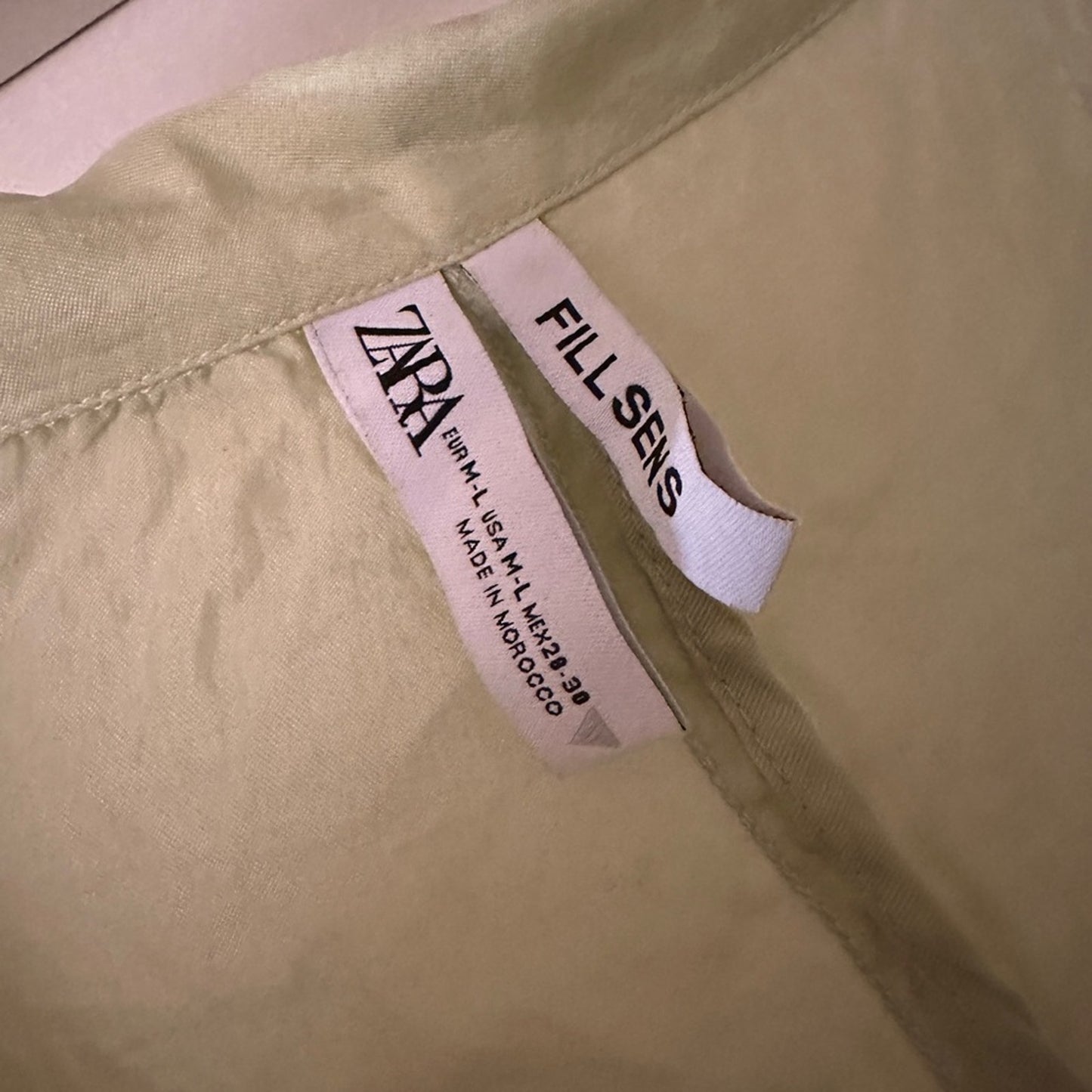 Zara fillsens green blazer size M/L