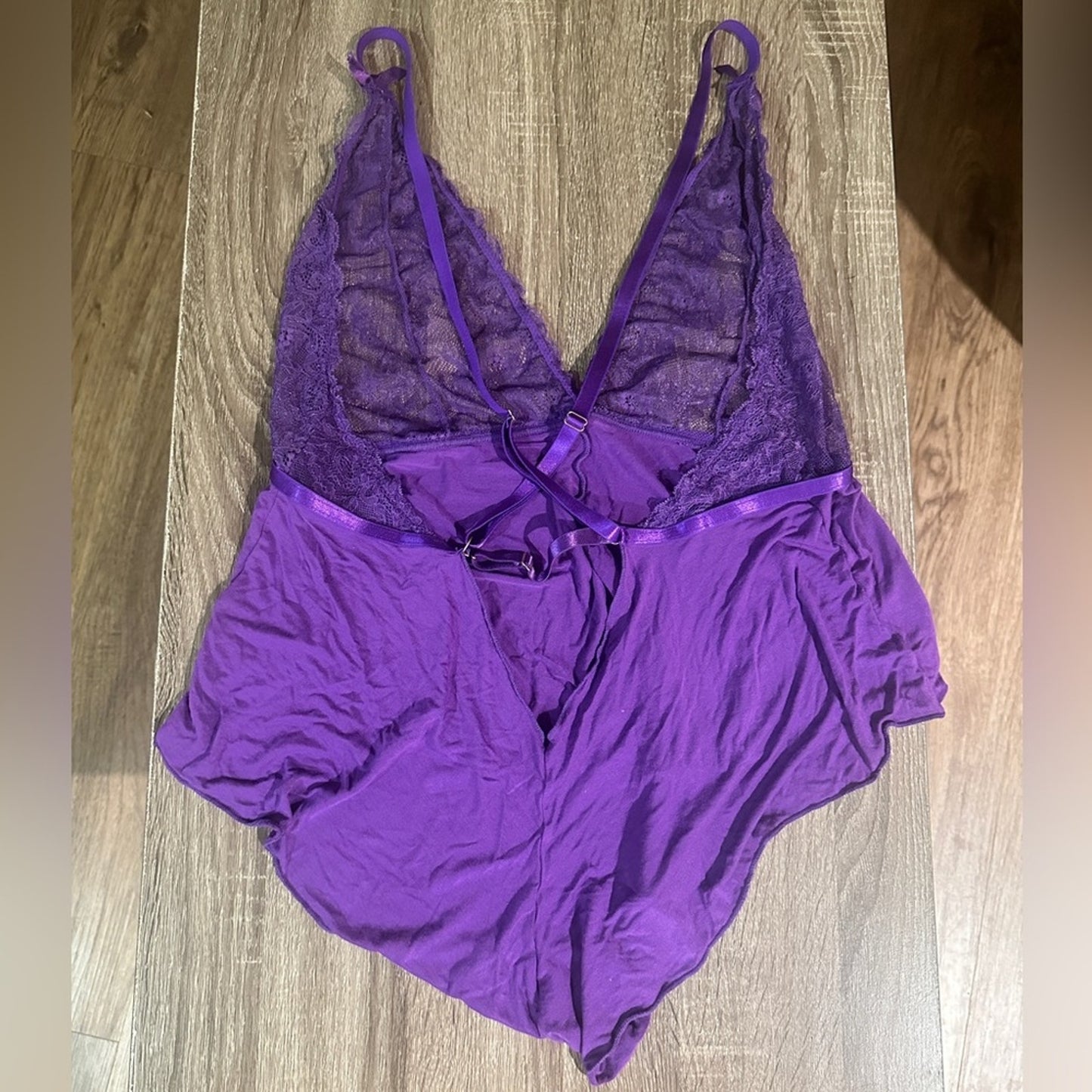 Oh La La Cherie Cute vibrant purple teddy size 1x / 2x