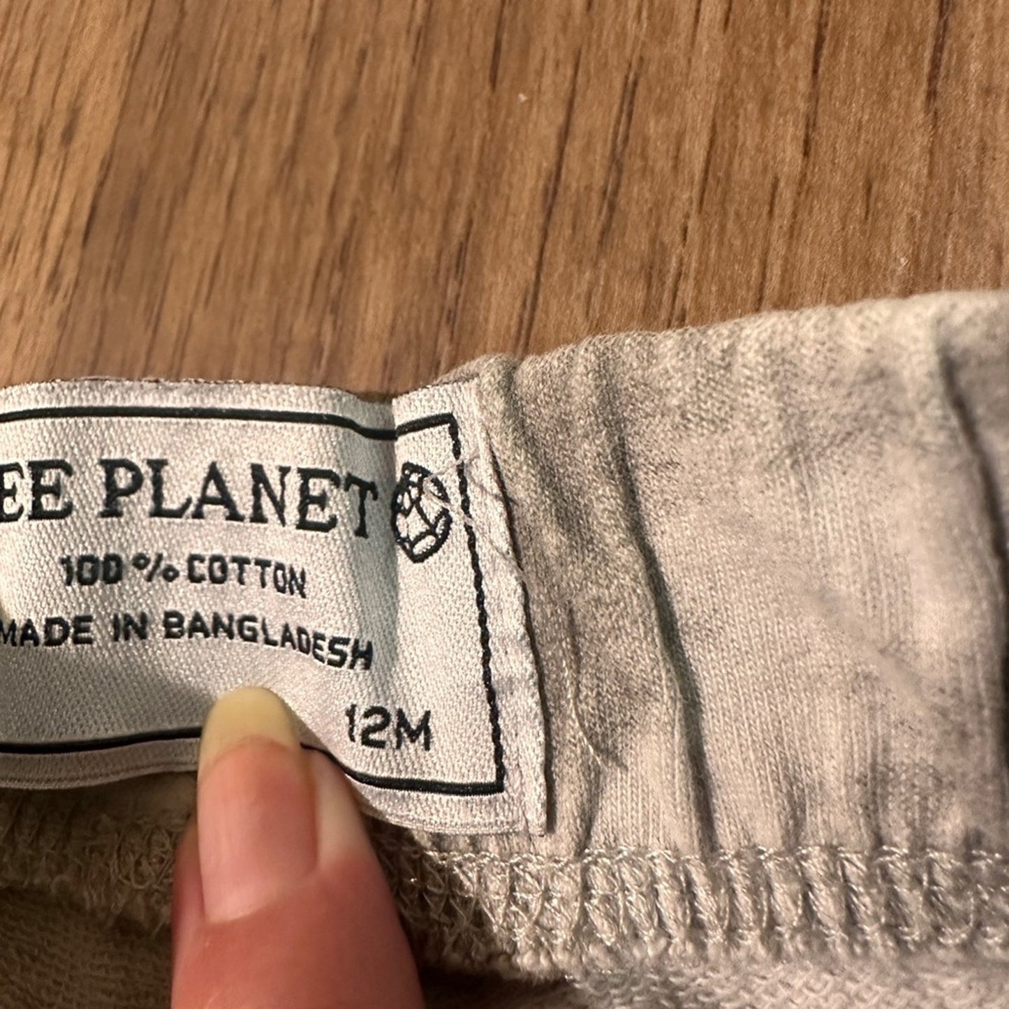 Free planet 100% cotton grey tie dye French terry sweat pants 12m