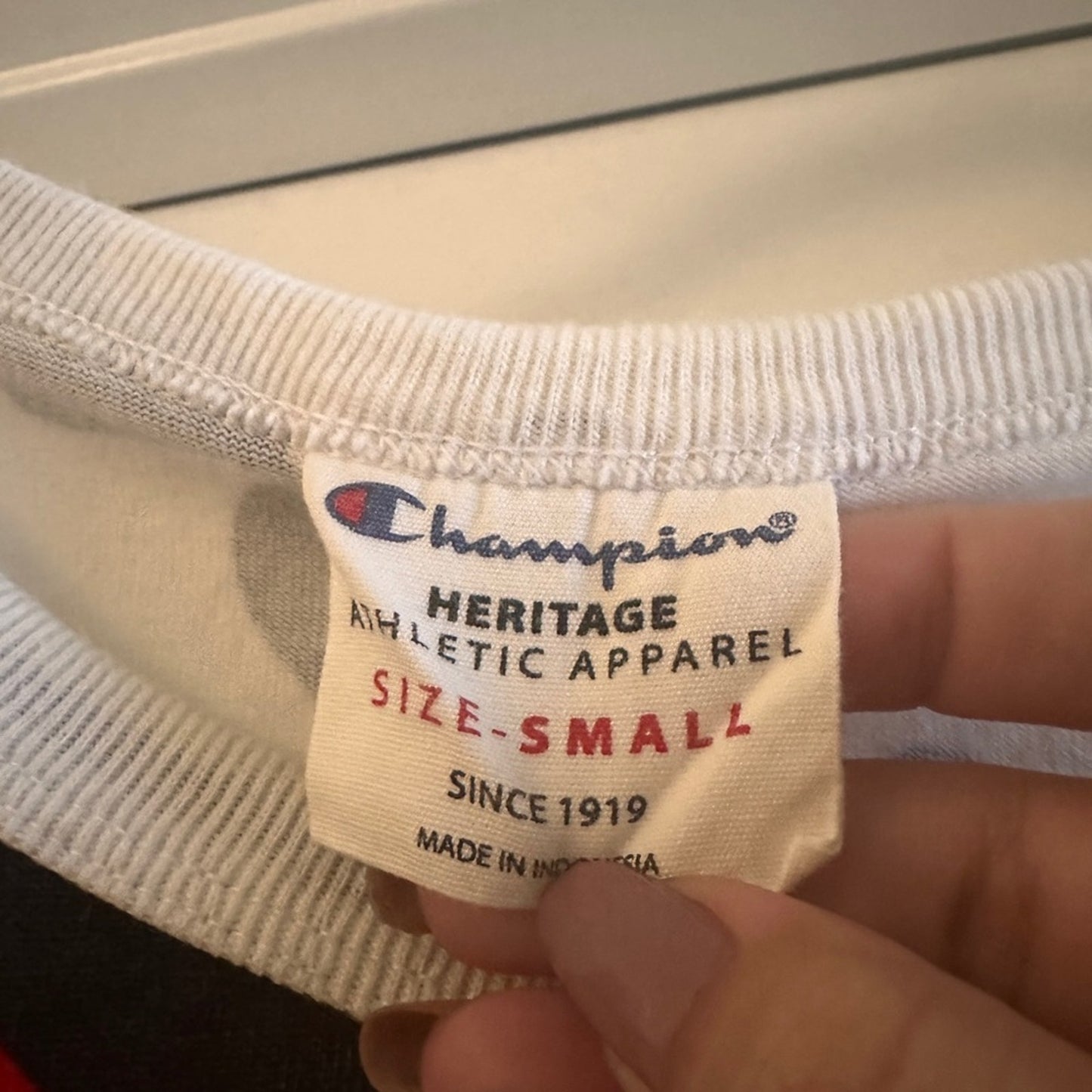Champions graphic boxy tee size small