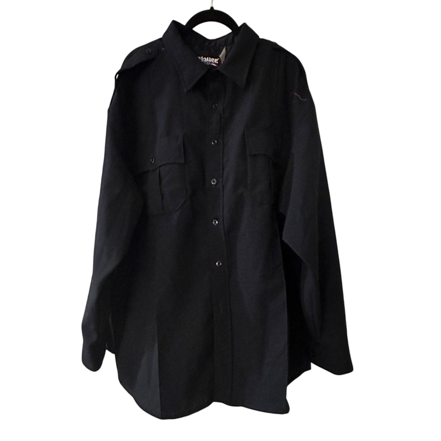 Blauer dark navy long sleeve utility shirt size 19.5