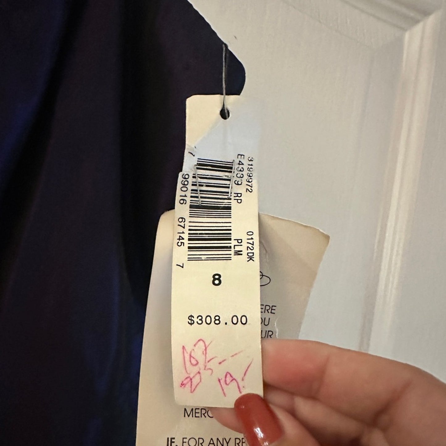 🍷NWT Laundry by Shelli Segal evening gown in plum size 8