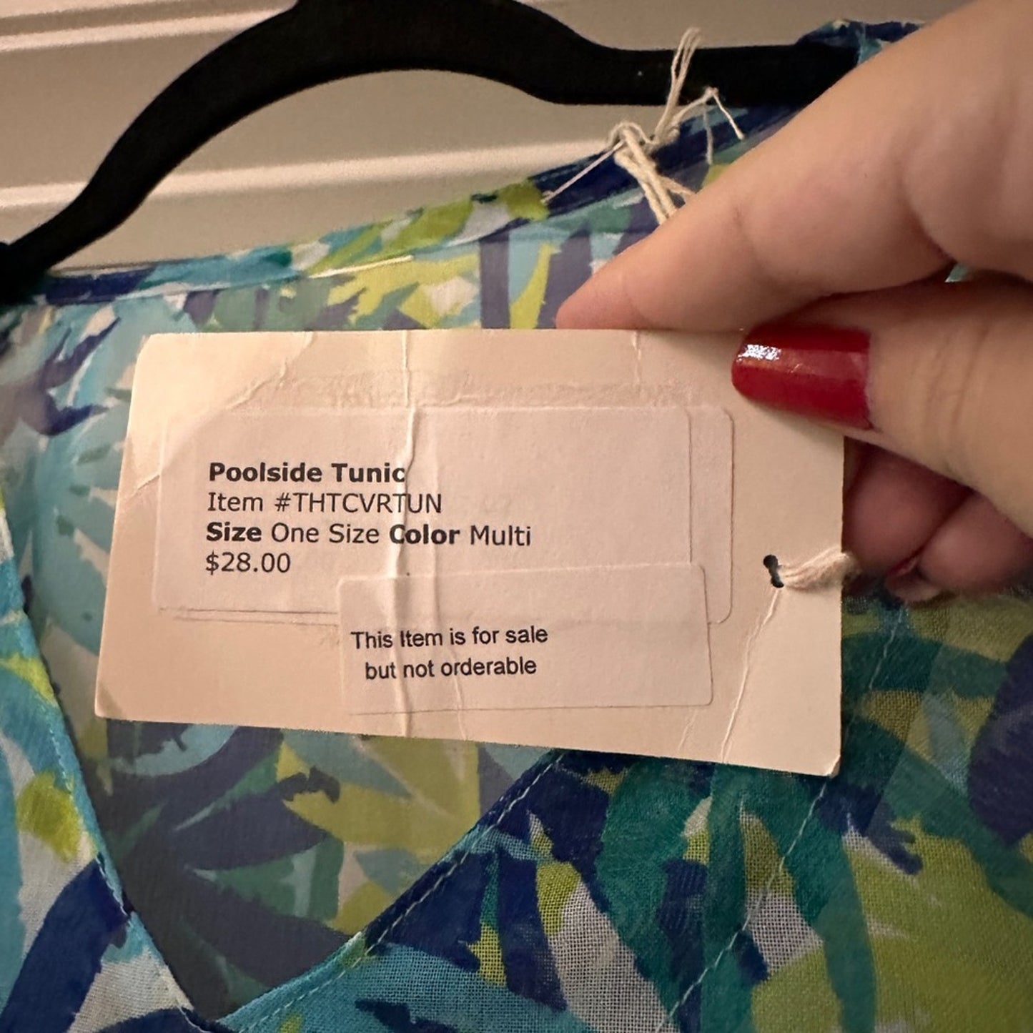 NWT totally hot things poolside tunic