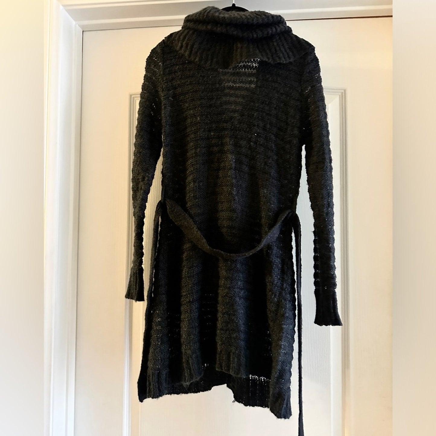 Lucy Paris wool blend long grey cardigan size M/L