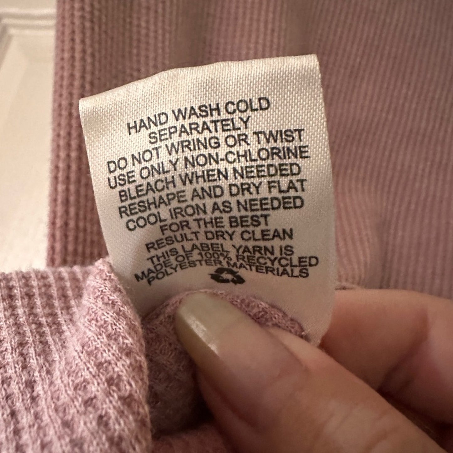 Pink Republic ribbed knit mauve long sleeve tee shirt size medium