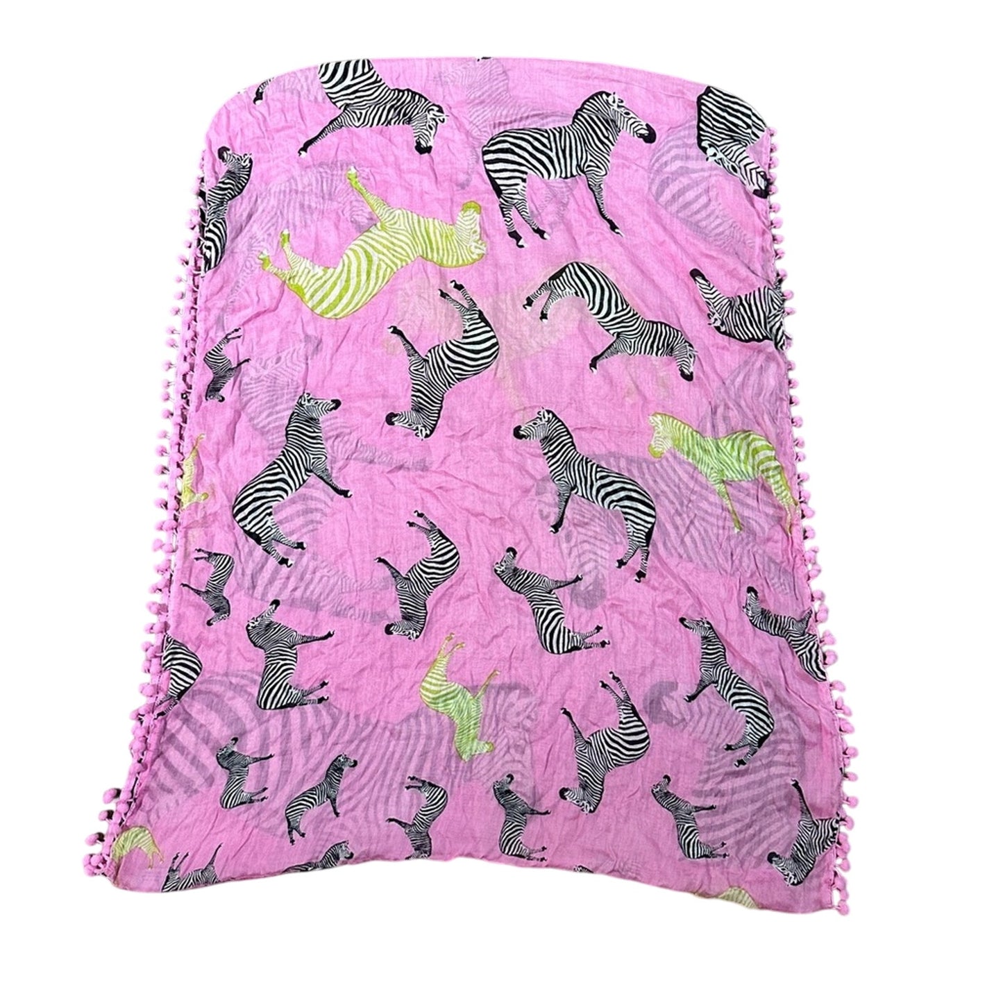 🍷Lulla collection by Bindia pink zebra printed infinity circle scarf