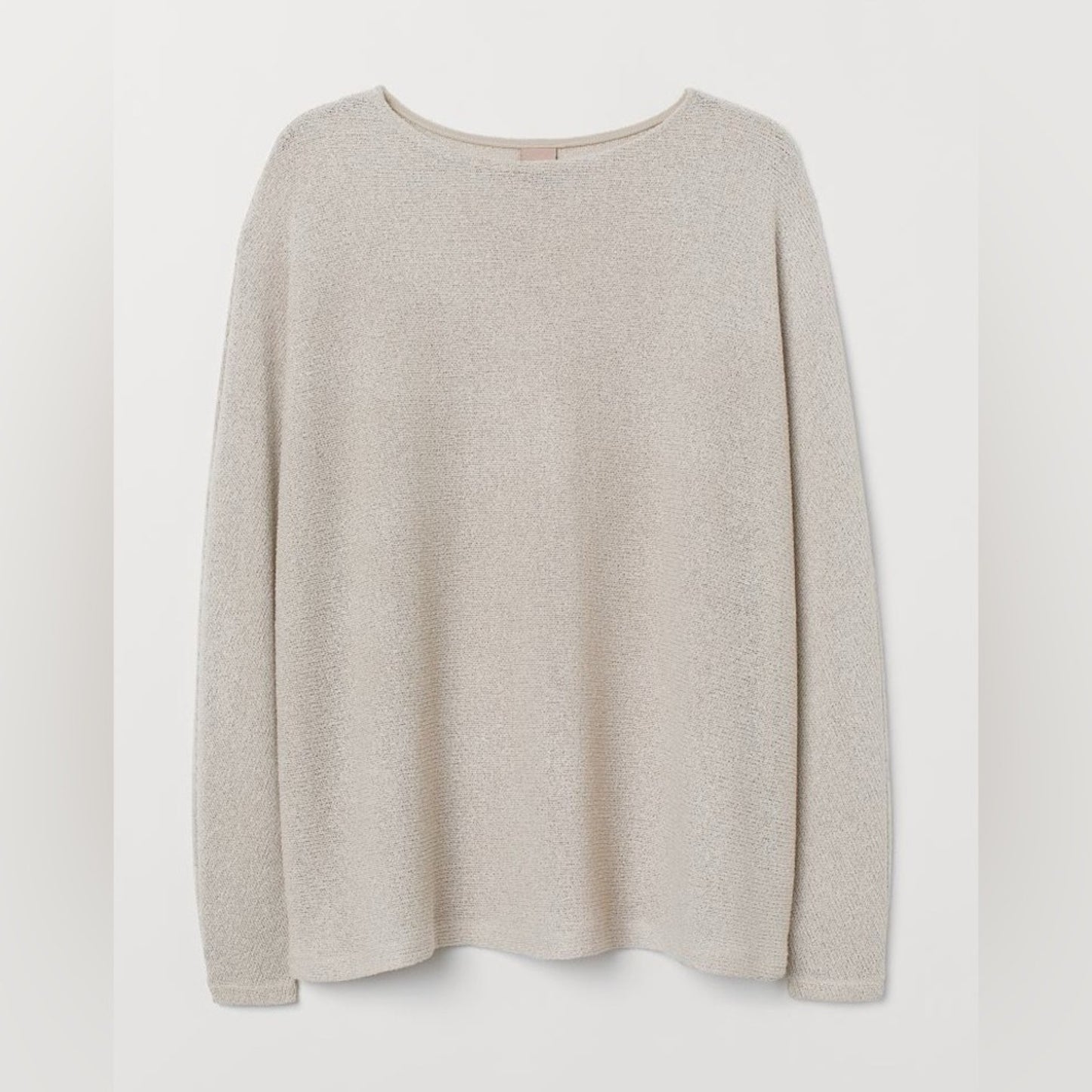 🍷NWT H&M knit top with dolman sleeved in beige size XXL
