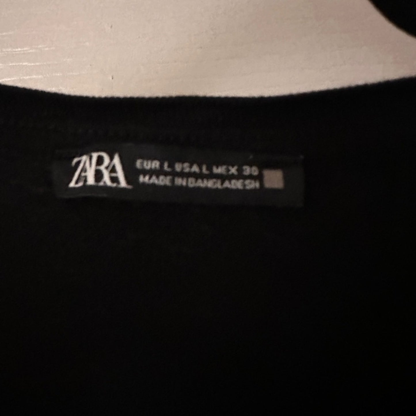 Zara basic oversized crew neck tee size large