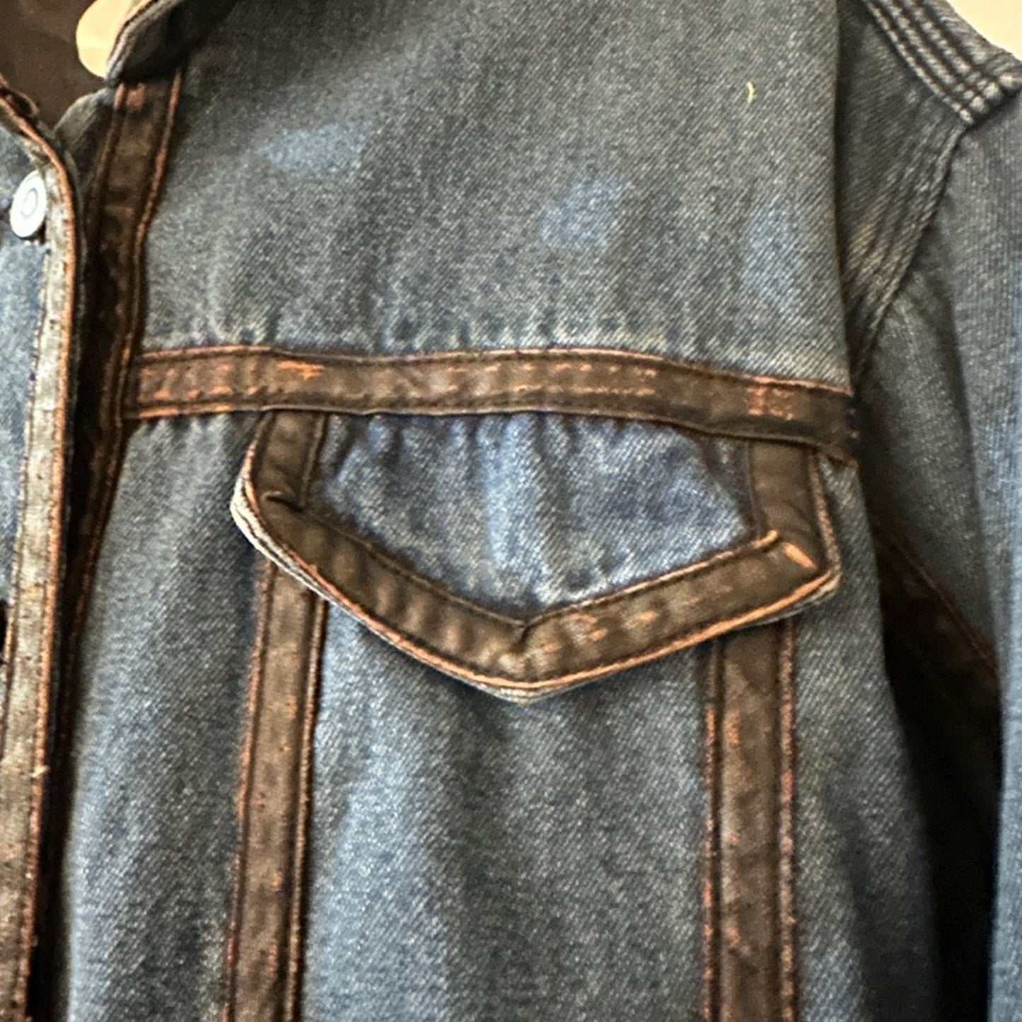 On the full denim jacket size medium
