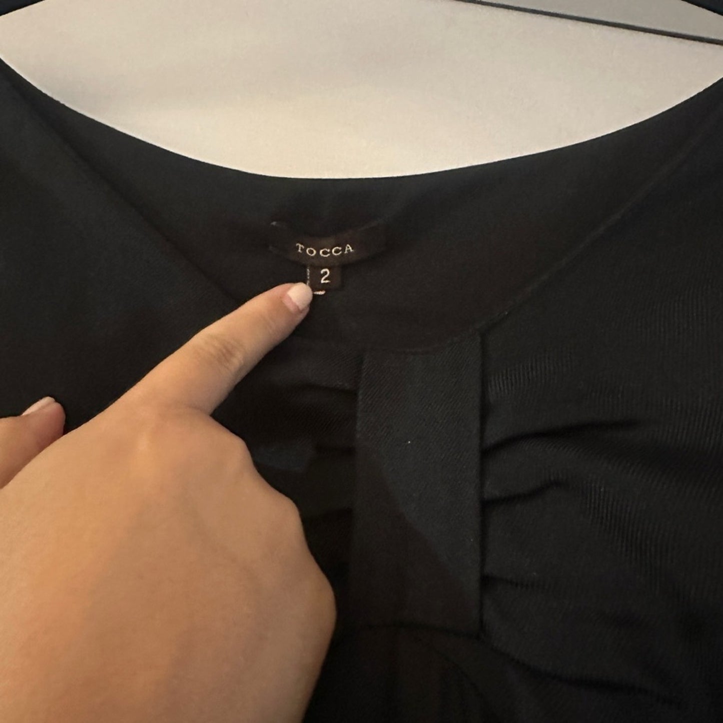 Tocca 100% silk black midi dress size 2