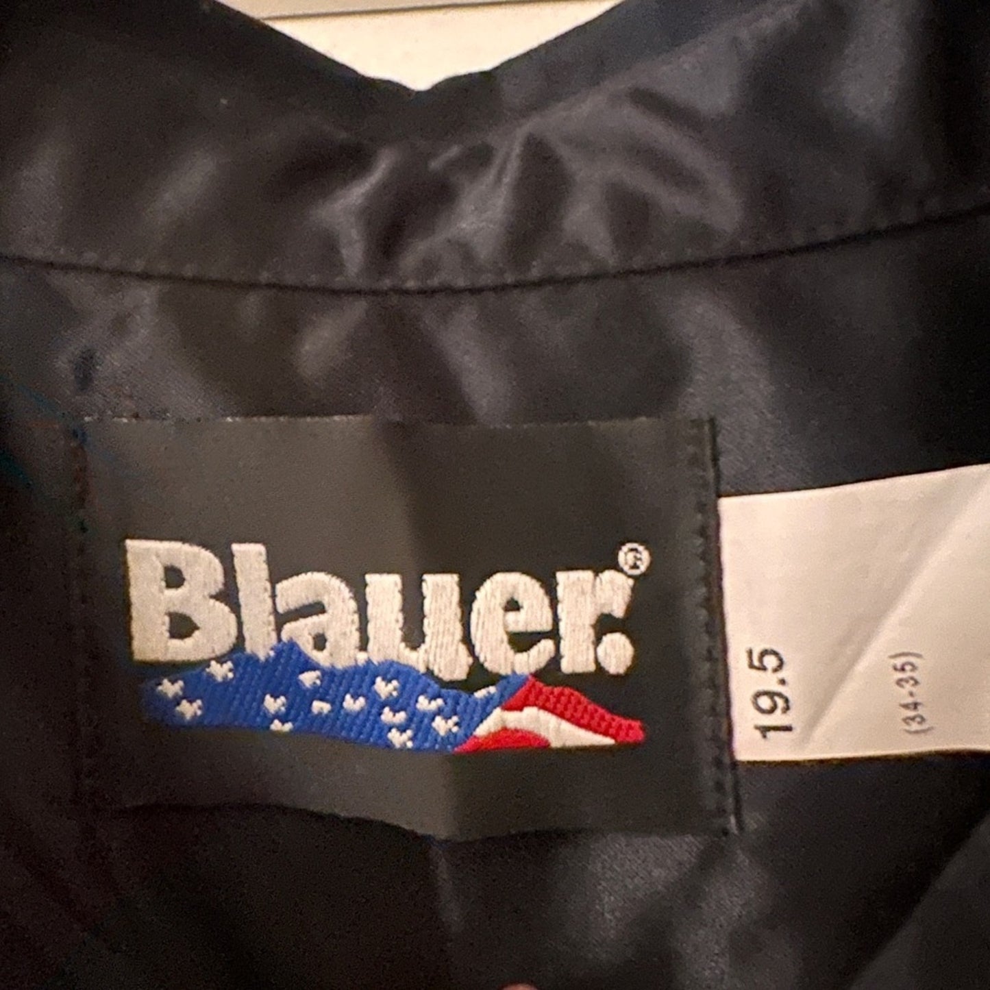 Blauer dark navy long sleeve utility shirt size 19.5