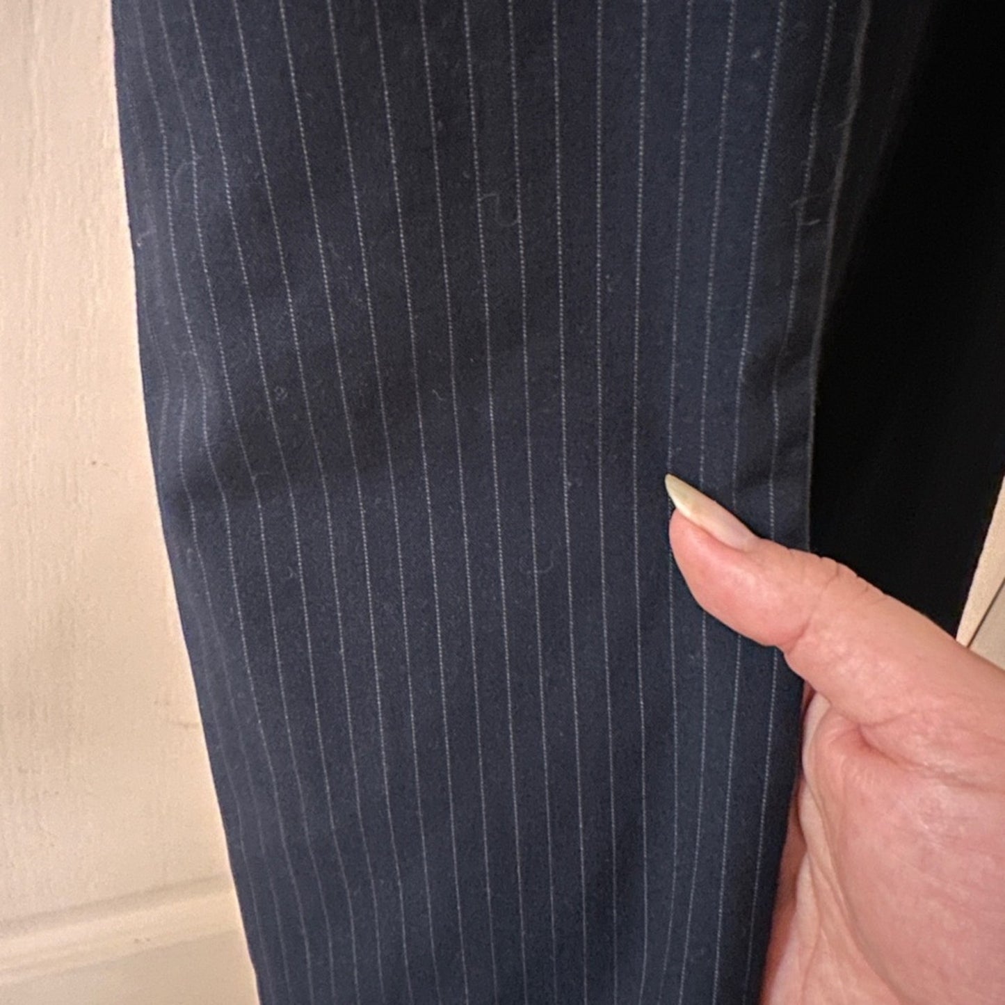 New York and company black pinstripe pants size 2