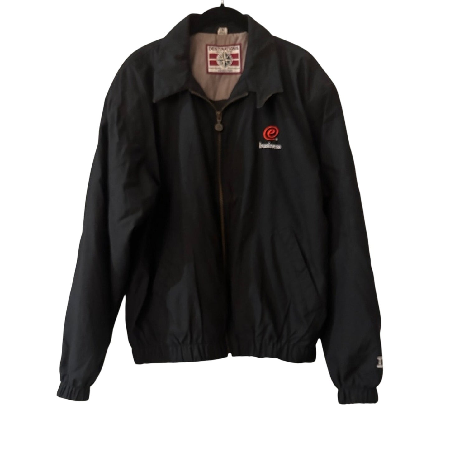Destinations black nylon jacket size small