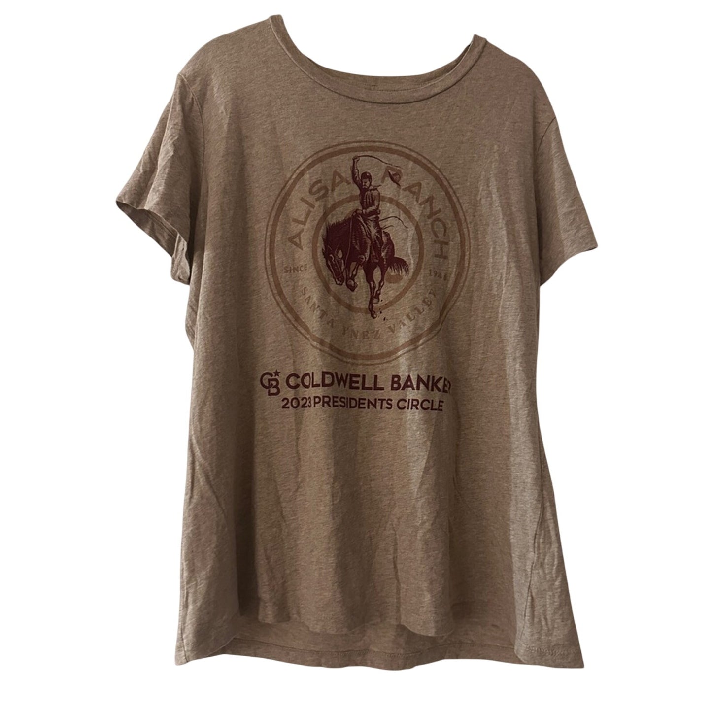 Alsal Ranch grey graphic tee size medium