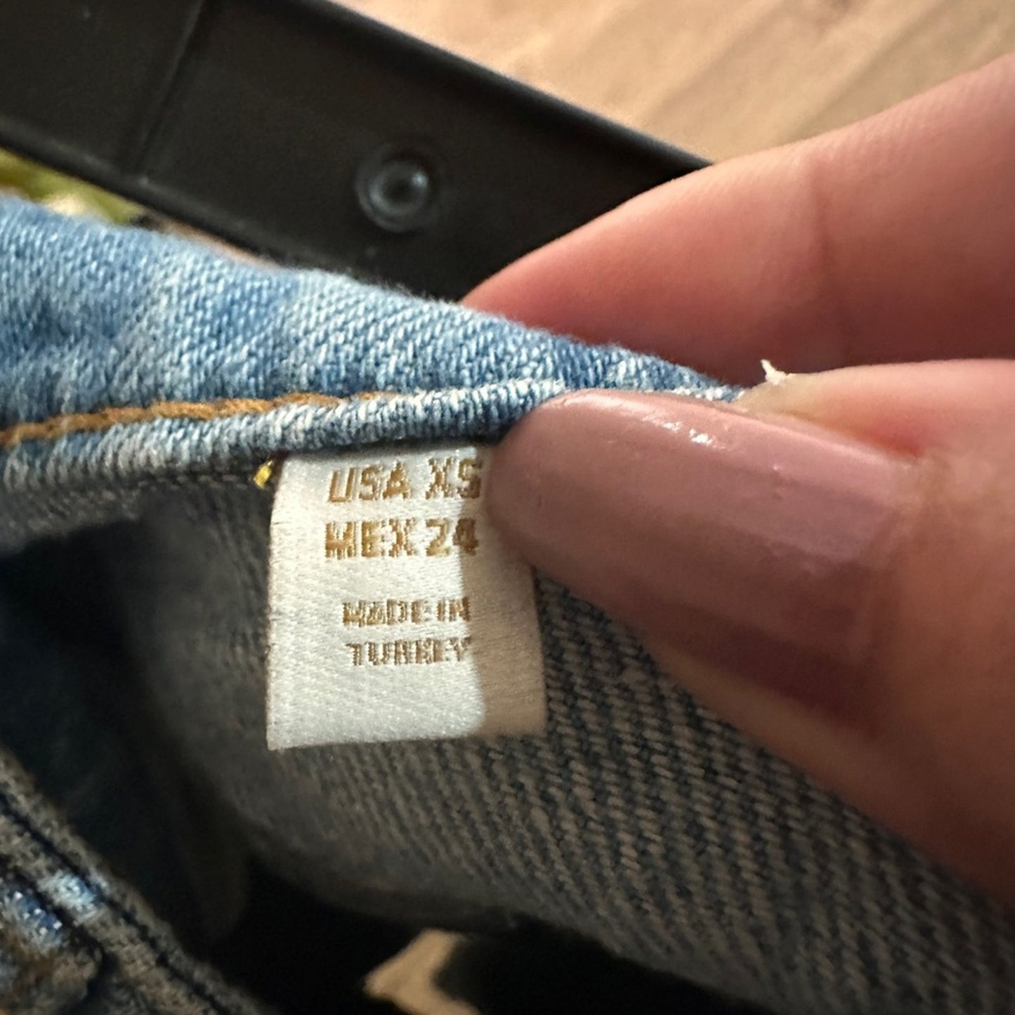 Zara Unique distressed mini skirt size xs