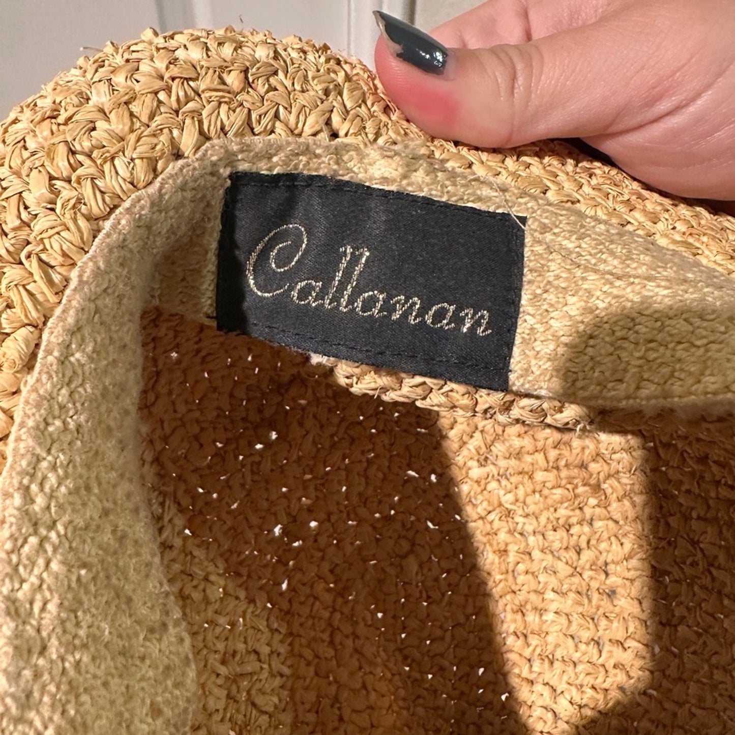 Vintage Callahan Summer Straw Hat One Size