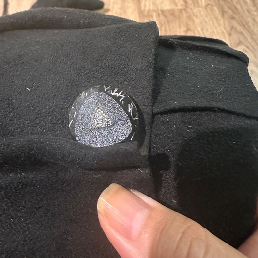 C. banner pointed toe heeled boots size 7