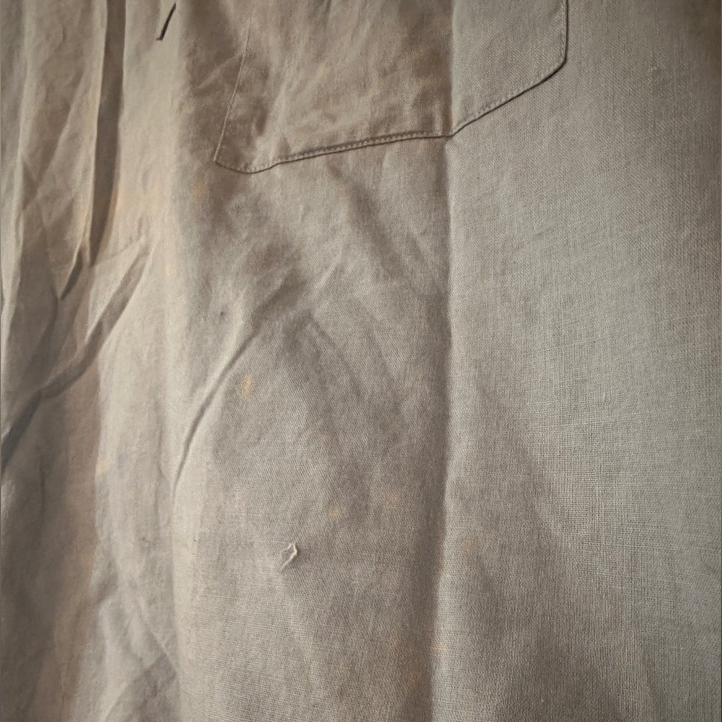 Pierre light blue and white textured Henley shirt size large