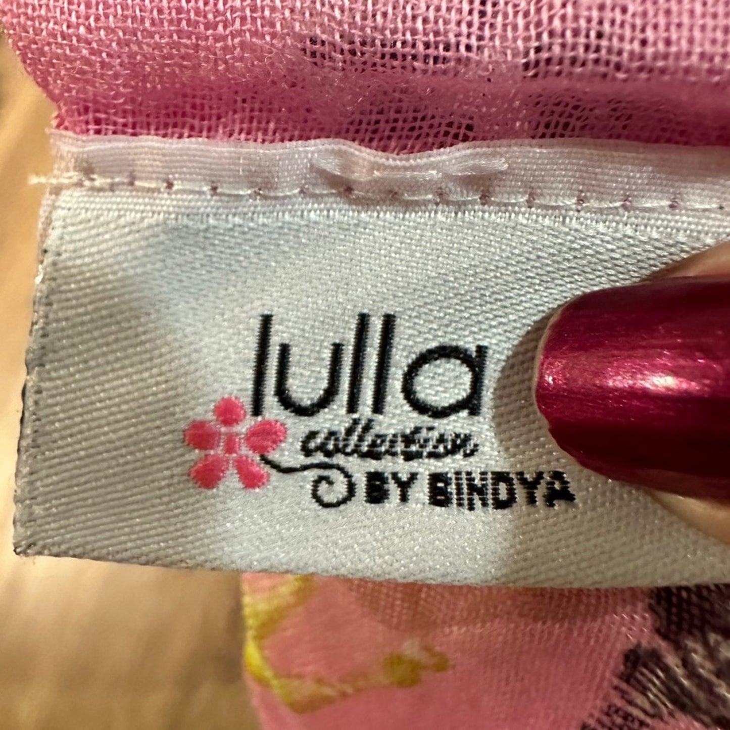 🍷Lulla collection by Bindia pink zebra printed infinity circle scarf