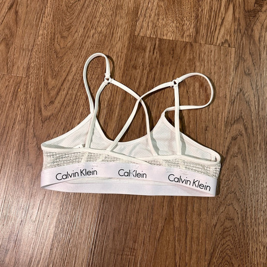 Calvin Klein white bralette size small