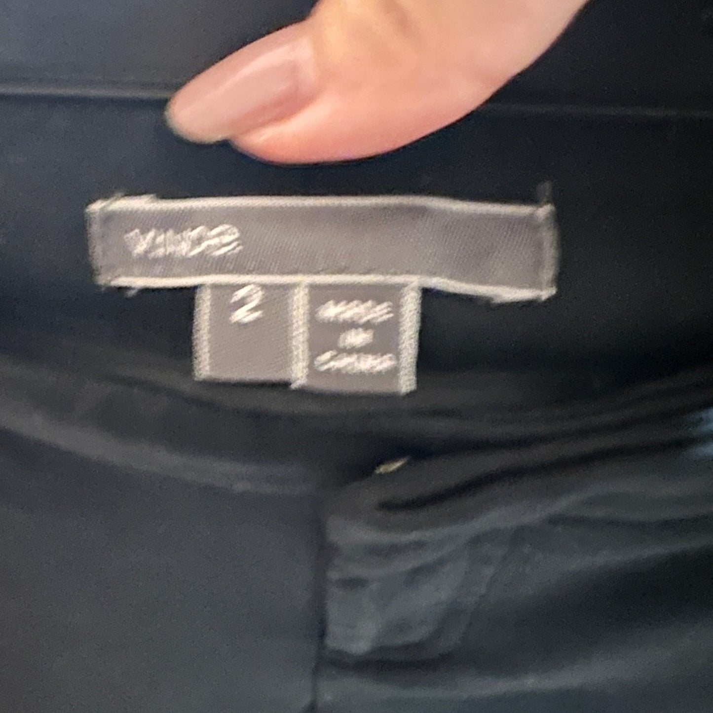 Vince Black Trouser Pants Size 2