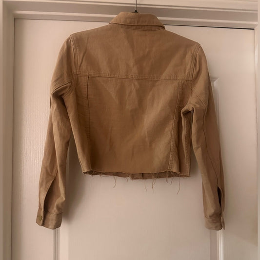 Velvet hearts beige / Khaki denim jacket size xs