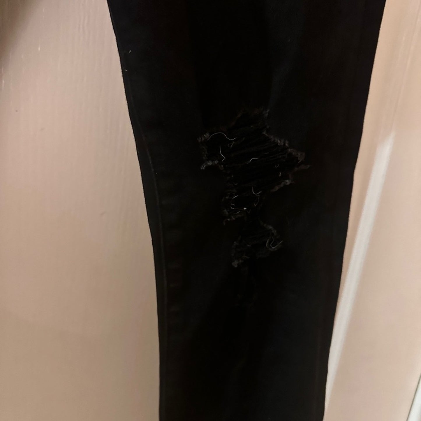 Abercrombie & Fitch high rise super skinny black denim jeans size 28/6