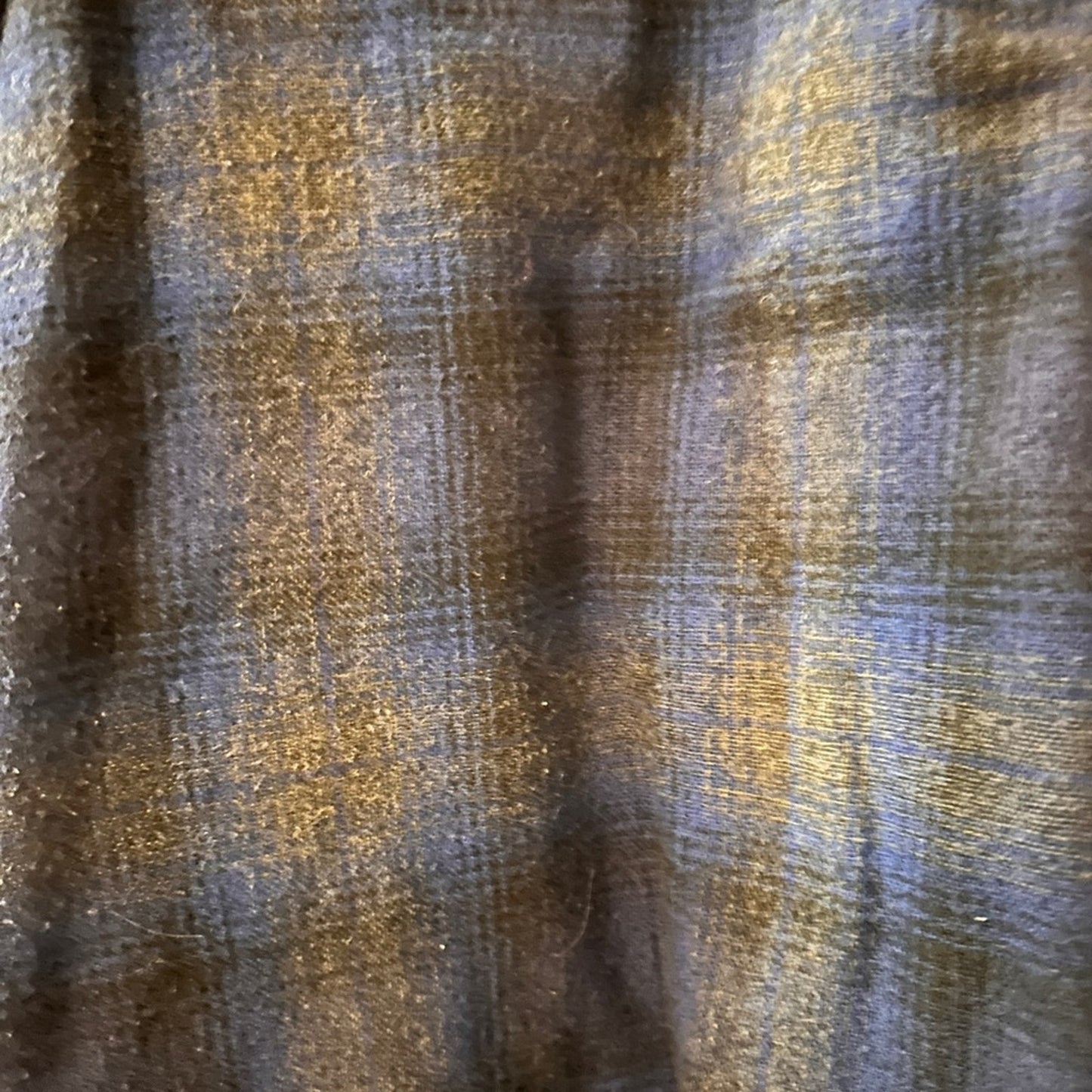Claybrooke Outdoors blue and grey plaid flannel, wool blend , size medium