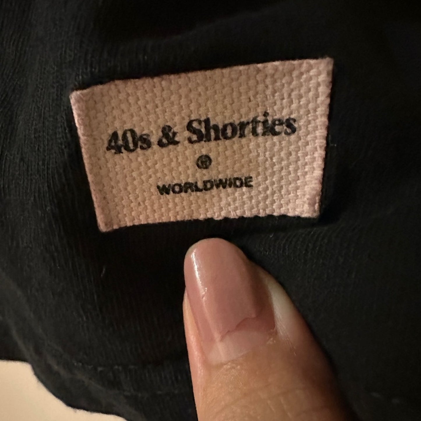40s & Shorties Graphic Black Graphic Tee size large