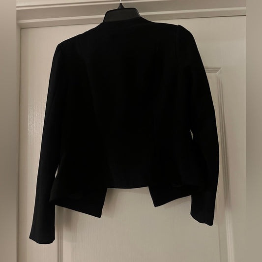 Ellen Tracy black open front jacket size small