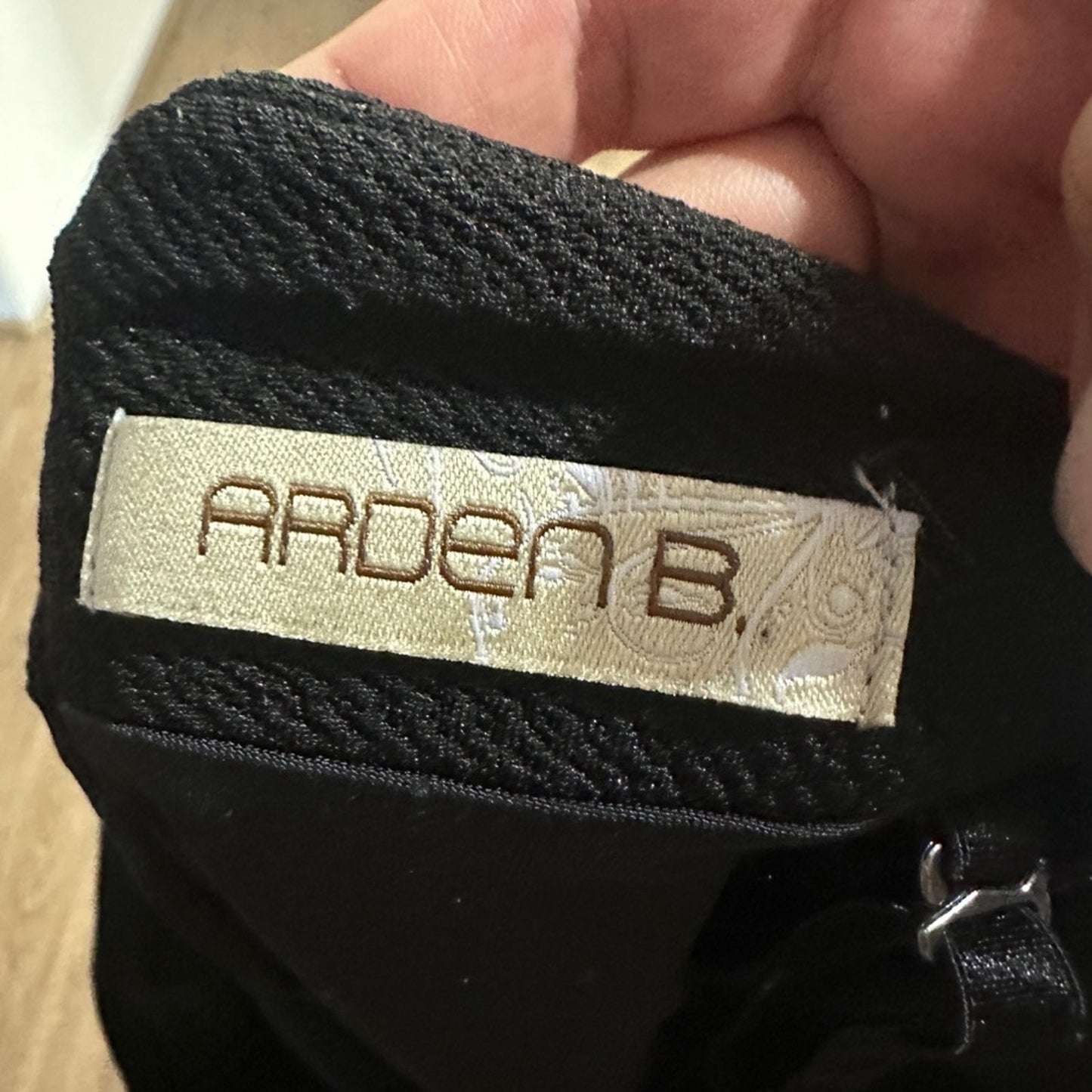 Arden B black one piece bodysuit size medium