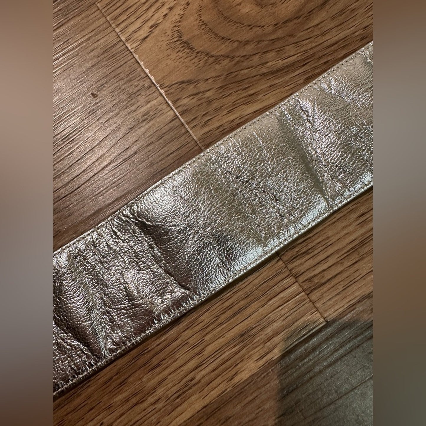 Vintage Ben king silver metallic belt size M/L