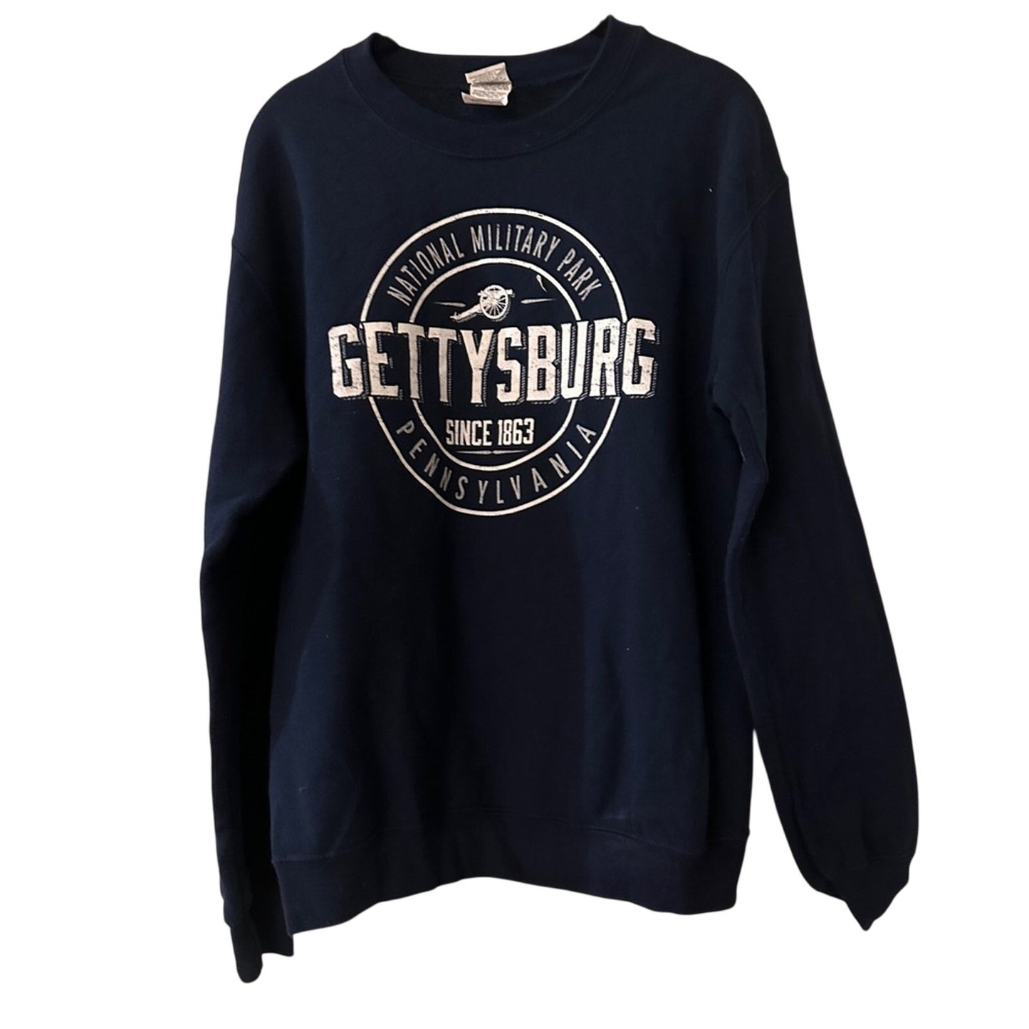 Gettysburg navy blue sweatshirt size small